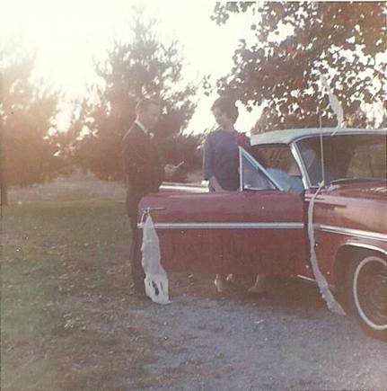 F 85 on our wedding day, October 15, 1965.