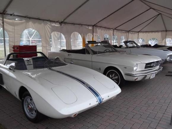 Prototype Mustang, 001 Mustang and Miss 1970 Indy 500 Pace Car.