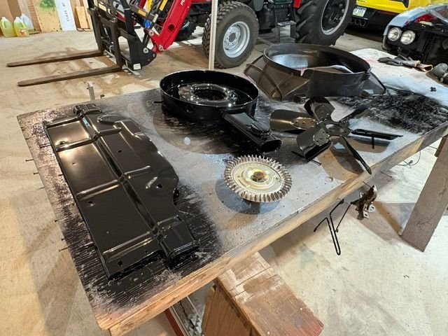 Already have some of the parts painted with urethane single stage