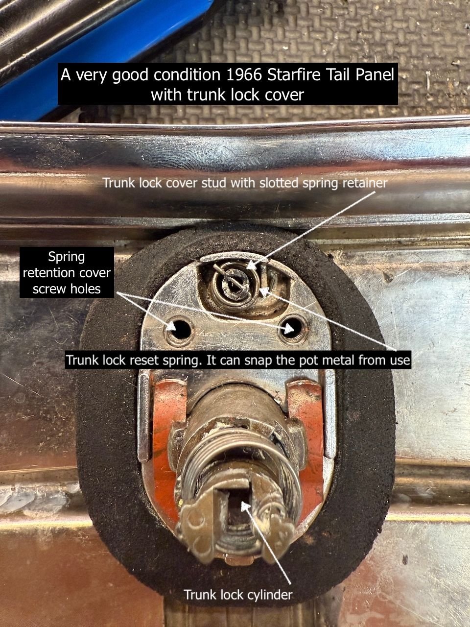This is what you want things to look like when your lock cover is repaired or restored with better parts