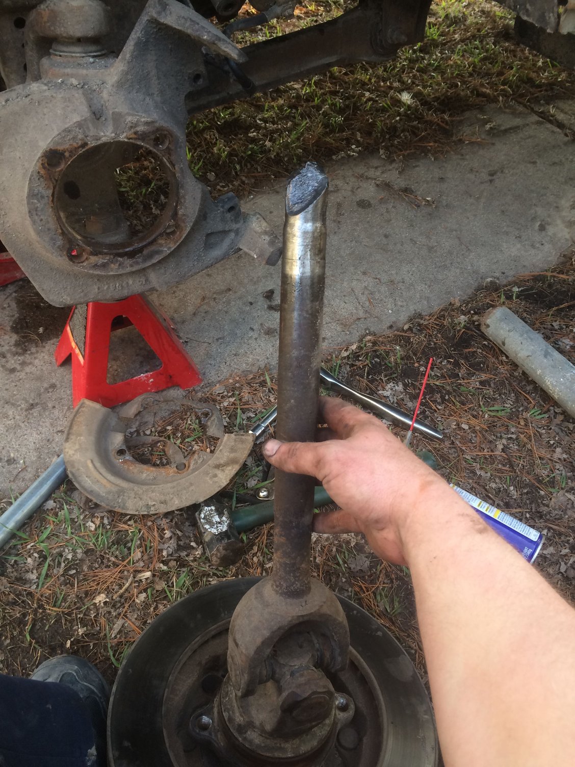 Broken Axle Shaft Stuck In Spider Gear