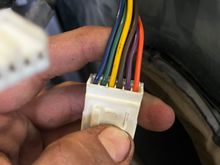 Just wondering what colours you ended up matching together. This is the speaker end of the harness. 