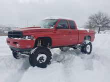 This baby loves the snow!