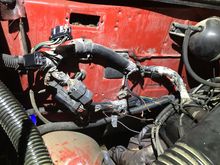 These are the wires under the hood left exposed, some were twisted together and I didn’t know if it was correct. Where do these wires go??? 