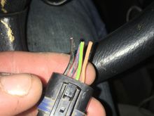 The 4 wires under the hood went to this plug, I found it in the cab of the truck. Is this the cruise control connector?