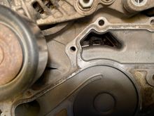 I have a 2008 Ram 1500, 5.7 Hemi gen III, and I had to replace the water pump. After removing I noticed that in the top port/chamber, this gasket sticking up. Can anyone let me know what gasket this is, and how to get at it?
I am going to be tearing the motor apart anyhow, just thought I’d ask to see how far I’ll be tearing apart to just get to this gasket at least.