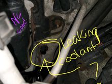 What is this tube coming through the firewall circled in yellow? It’s leaking coolant. 
