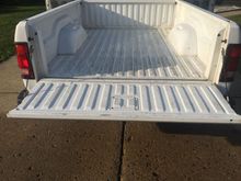 Sanded the bed, prepping it for the roll on bedliner