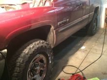 I had to move everything away from the wall and still the truck only cleared the garage door by about 3 inches