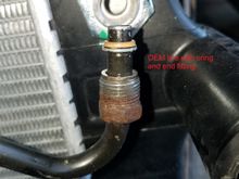 New radiator with oem trans line with o-ring