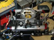 Demo of the intake manifold/fuel rails/throttle body after powder coating
