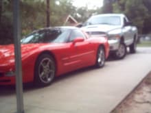 supercharged corvette &amp; a 5.7 hemi