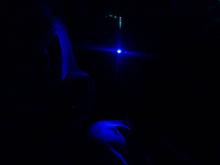 at nite heheh its bright i turned it down so it dosnt hit me in the face