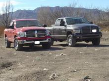 My 2008 1500 SLT Big Horn 4X4
Bro-n-Laws 2003 2500 SLT 4X4