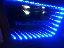 Infinity Mirror with blue LEDs
