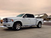 2012 Ram 1500 Laramie Limited
Borla Exhaust
AEM Brute Force Air Intake
Chrome Gas Cap
Front/rear Tint
Bushwhacker Fender Flares (paint to match)
275/65/R20 AT3 Tires