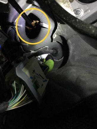 A closer shot. You can see where the rubber mat was removed::