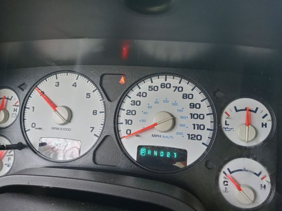 And here we are at 2000 rpms even idle. 