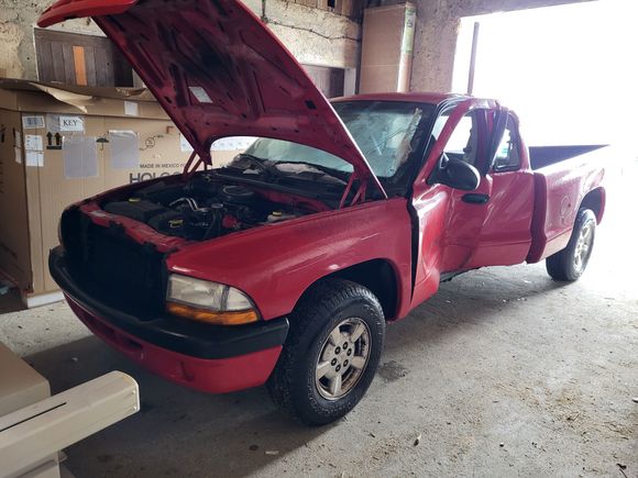 The car for parts.