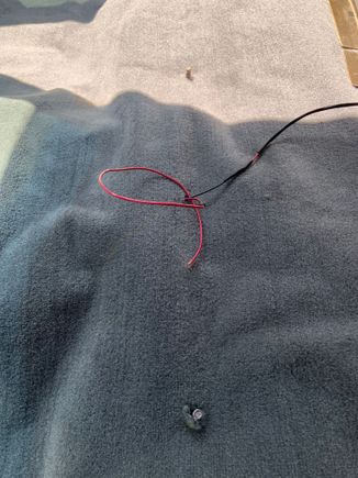 Wires for the extra 12 volt plus for the cushion center console.
