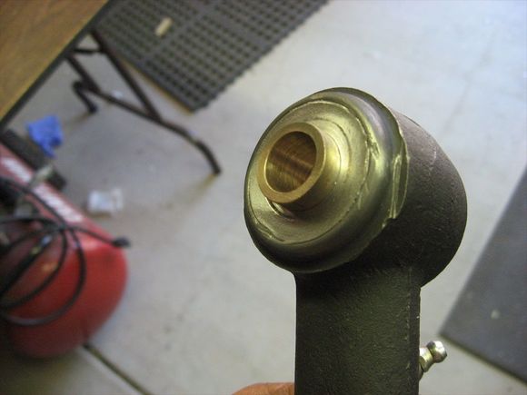 Aluminum cover press fitted.