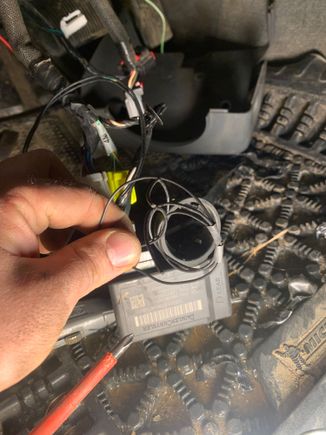 This black wire was wrapped around ignition where key goes but neither end goes to anything?