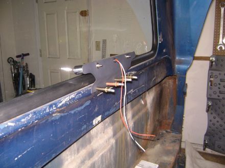 Inside mount. Ill add rivnuts to mount it, and replace those existing bolts for something that doesnt stick out as far.