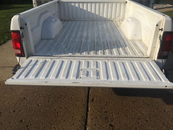 Sanded the bed, prepping it for the roll on bedliner