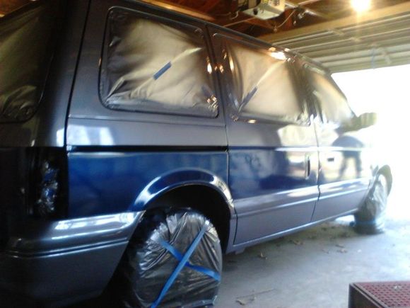 1st coat of clear on.