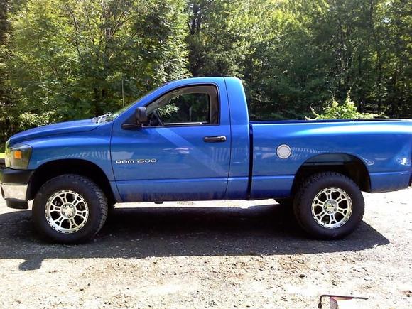 Tires and rims after installation