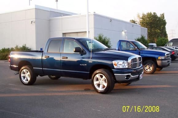 New 2008 1500 QC Hemi
Old 1996 1500 Reg 4.7