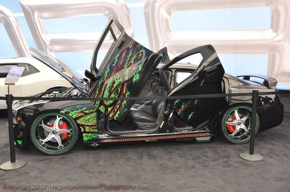 A privately owned, supercharged Dodge Charger SRT8 from the Mopar Midway