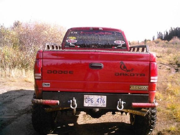 Ass end of the truck