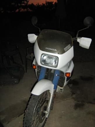 my 89 honda transalp 600cc bike very fast