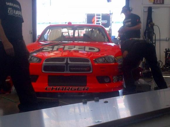 One fast Dodge at the Neon Garage in Vegas