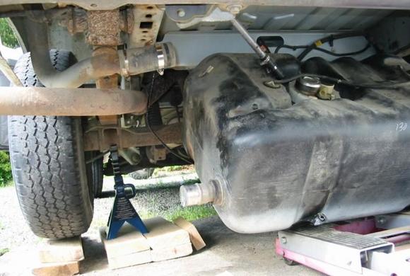 Dodge Jacked Fuel Tank Dropped