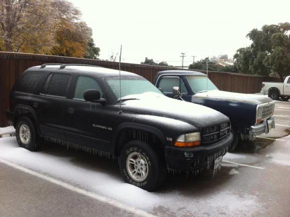 parked next to my other Dodge, my 2000 Durango