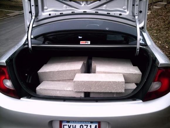 Loaded down