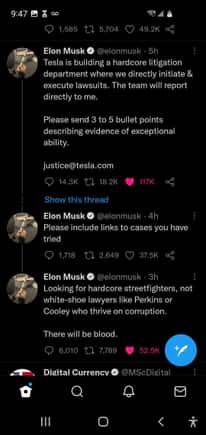 Elon absolutely coked out of his mind right here. 