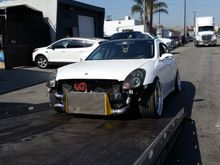 Loading up to get towed to tuner.