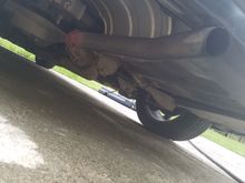 Deleted the muffler and welded on a random exhaust pipe found in my friend's yard