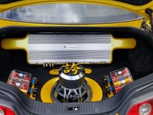 Custom audio setup in trunk.