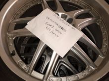 20" staggered wheels/rims with tires having 9/32 tread