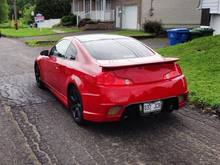 infiniti g35 , red , gtr body kit                        #g35#redcar#monbb#bodykit#gtrstyle#34#infiniti#car#passion#flash#sun#love2ride