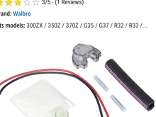 The Walbro installation kit. I believe that is an insulator. I did not receive that.