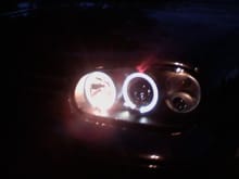 BMW style halo headlights