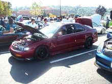 This is my fully built h22 powered turbocharged accord, my son call him Bori.