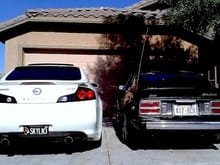 the new baby w the old daddy 280z...