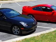 My wife's coupe and my GTO