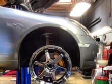 Black Chrome Varrstoen 2.2.2 19x10.5  12...Brembo Brake Kit